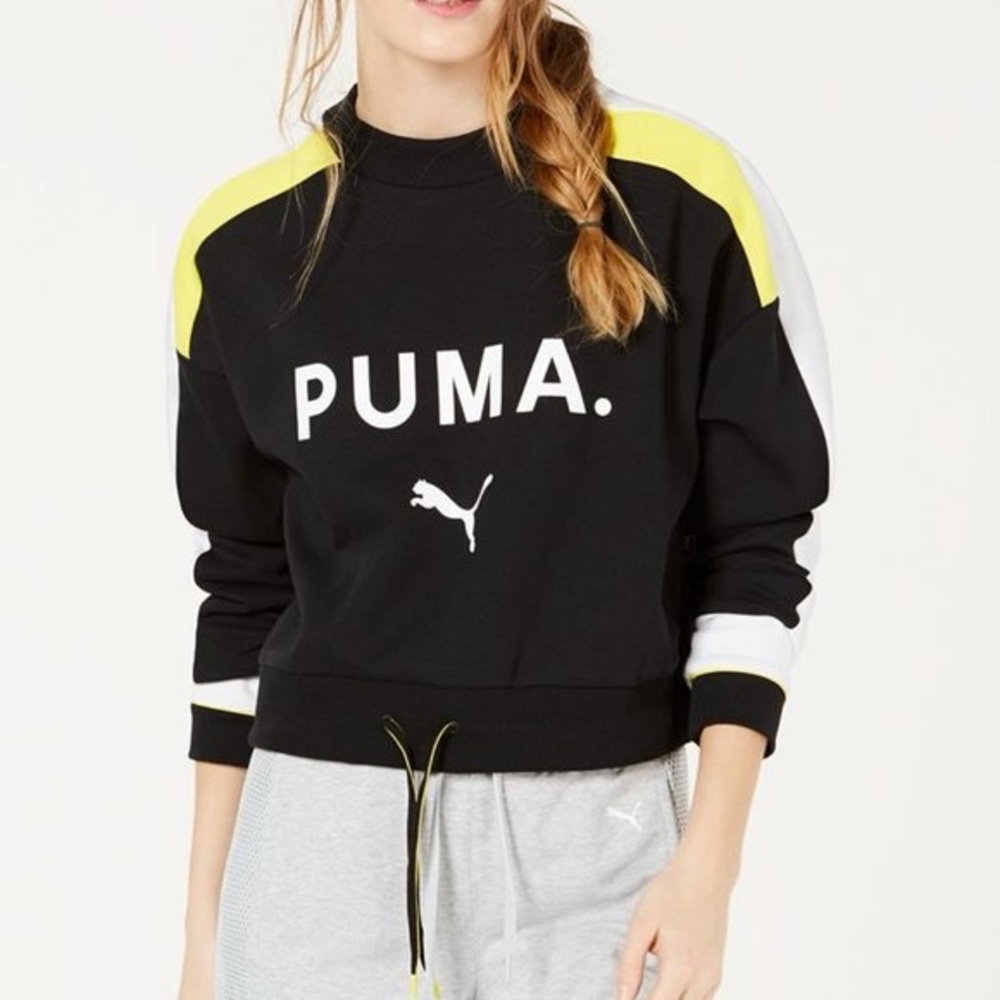 Puma Women’s Cropped Drawstring Sweatshirt